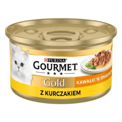 Gourmet Gold Sauce Delights mokra mačja hrana s piščancem 85 g