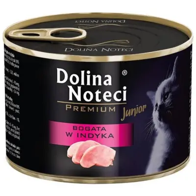 DOLINA NOTECI Premium Junior bogata s puranom - mokra mačja hrana - 185 g