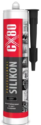 PROFESSIONAL ČRNI SILIKON ZA VISOKE TEMPERATURE 310ML