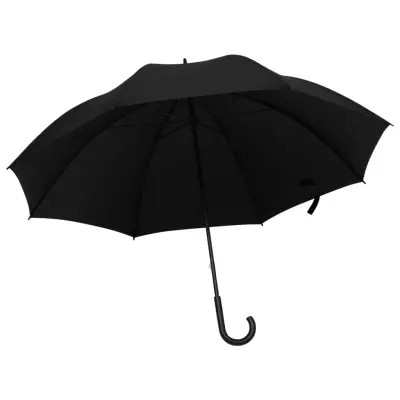 vidaXL Dežnik črn 130 cm