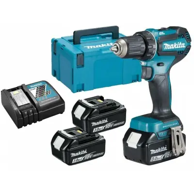 MAKITA IZVIJAČ 18V ​​DDF485RF3J 50Nm 3x3.0Ah BLDC MAKPAC