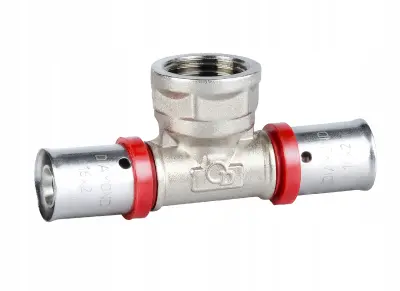 INJECT TEE. EN 1254-8, 3/4X20X20.DZ. PEX-AL-PEX KROM