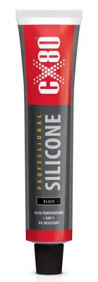 PROFESIONALNA ČRNA VISOKOTEMPERATURNA SILIKONSKA TUBA 80 ML