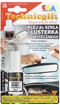 LEPILO ZA STEKLO IN VZZRATNA OGLEDALA 8G
