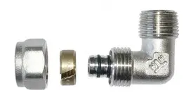 KOLENO 90 PEX/PEX NOTRANJI NAVOJ 1/2*16*2 ALU VLOŽEK.
