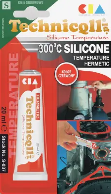 VISOKOTEMPERATURNI SILIKON RDEČI 20ML