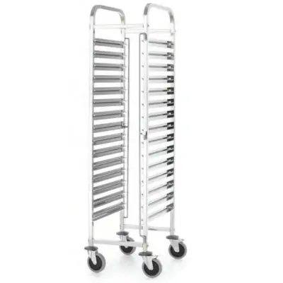 Transportni voziček za transport catering posod 15x GN1/1 Kitchen Line - Hendi 813270