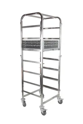 Voziček za transport košar za pomivalni stroj 7 x 500x500mm - Hendi 810583