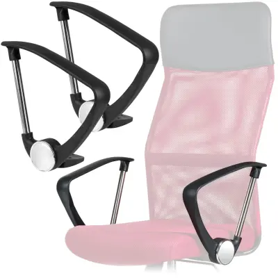 Naslonjala za fotelj Sydney, črna, 2 kom