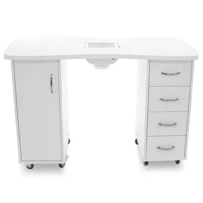 2027 bela pisalna miza, dve omarici z absorberjem