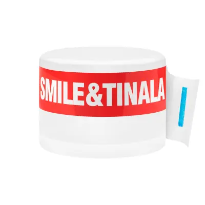 Škatla za ovratnico iz frizerskega papirja - bela