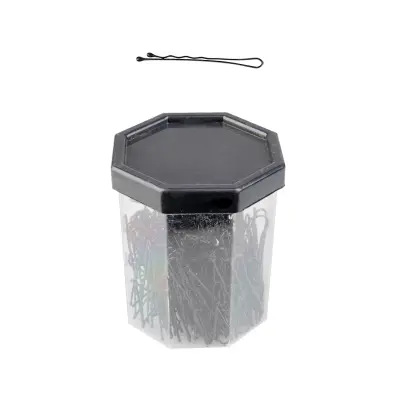 Frizerske sponke za lase E-62 150 kom, črne
