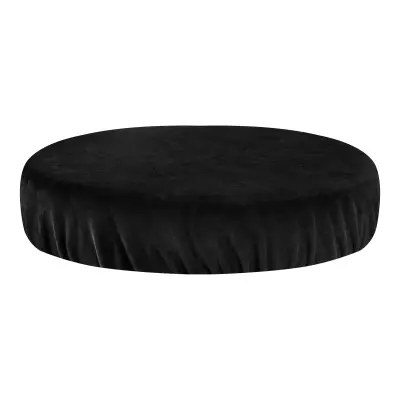 Črna žametna prevleka za stol