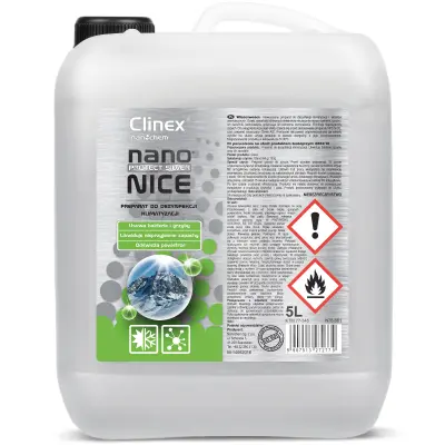 Tekoče dezinfekcijsko sredstvo za odstranjevanje gliv iz klimatskih in prezračevalnih naprav CLINEX Nano Protect Silver Nice 5L