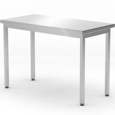 Centralna jeklena kuhinjska delovna miza Budget Line 1000 x 600 x 850 mm - Hendi 817070