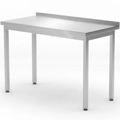 Stenska delovna miza z robom Budget Line STEEL 1200 x 600 x 850 mm - Hendi 817216
