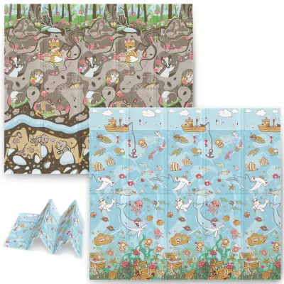 Foam Mat je sestavil 200 x 180 x 1 cm Nukido NK-340 Ocean-Ziemia