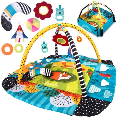 Izobraževalna interaktivna mat 110 x 100 cm Lisek Ricokids