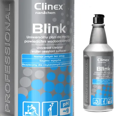 Univerzalna tekočina za čiščenje površin brez lis, sijaja, vonja limone CLINEX Blink 1L