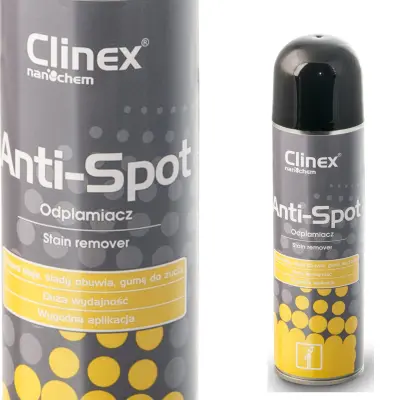 Odstranjevalec madežev s preprog in oblazinjenega pohištva odstranjuje žvečilni gumi katranski vosek CLINEX Anti-Spot 250ML