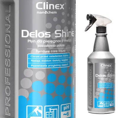 Antistatična polirna tekočina za leseno pohištvo CLINEX Delos Shine 1L