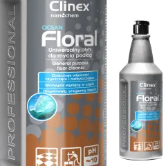 Tekočina za čiščenje tal brez lis, sijaj, vonj CLINEX Floral - Ocean 1L