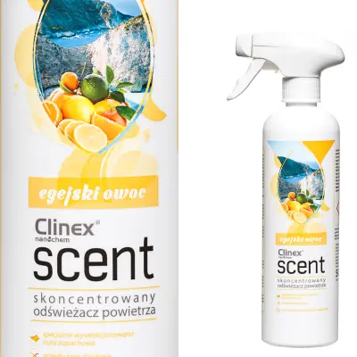 Koncentrirani osvežilec zraka razpršen na površine CLINEX Scent - Aegean Fruit 500ML