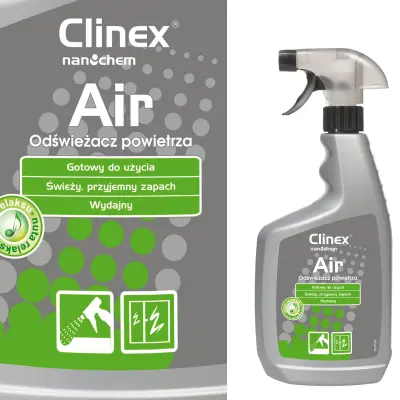 Učinkovit osvežilec zraka, razpršen po površinah CLINEX Air - Note of Relaxation 650ML