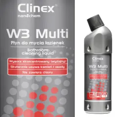 Popolna tekočina za čiščenje kopalnic, sanitarnih naprav, CLINEX W3 Multi 1L fug