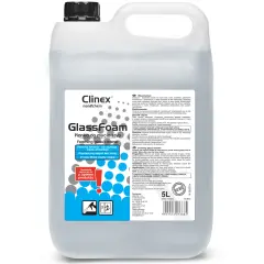 Profesionalna pena za čiščenje stekel in ogledal brez lis in madežev CLINEX Glass Foam 5L