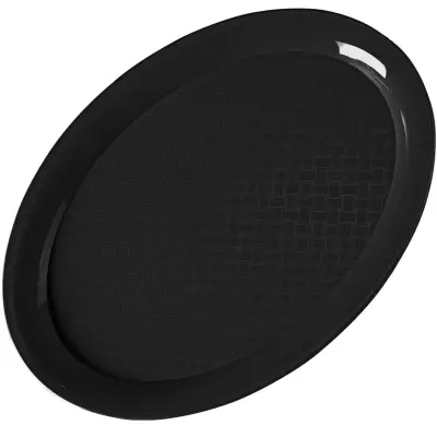 Pladenj Fast Food oval 26,5x19,5cm - črn