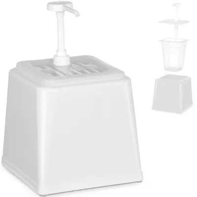 Dozator za majonezno omako s črpalko 2,5 l bel - Hendi 203545