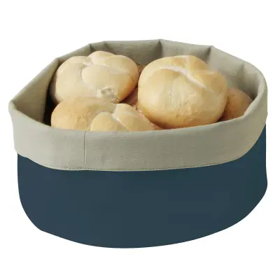 Košara, okrogla torba za kruh, premer. 25 cm temno modra - Hendi 429051