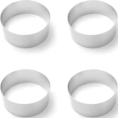 Slaščičarski obod za tortno testo KROG - SET 4 kos. - HENDI 512449
