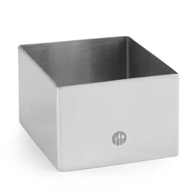 Kvadratni model za slaščice za torte in jedi 80x80x(V)45mm Hendi 512173