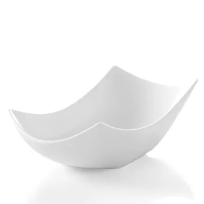 Vanilija okrasna skleda bel porcelan 290x136x80mm - Hendi 785577