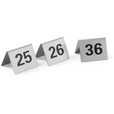 Informacijska tablica ŠTEVILKA TABELA 25-36 nerjaveče jeklo, set 12 kos. - Hendi 663868