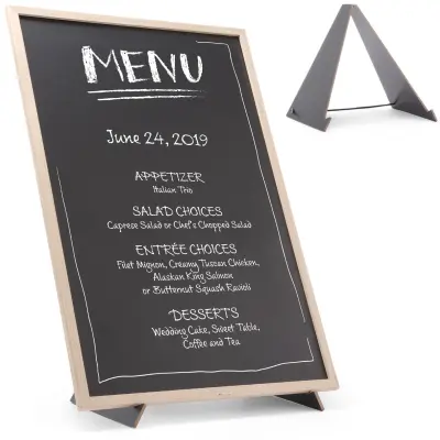 Oglasna informacijska tabla MENU z nosilno podlago 40x60 cm - Hendi 664131