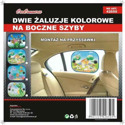 SONČNI VIZIT, OKROGLE ŽALUZIJE, PISANE, 2 KOM.