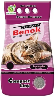 CERTECH Super Benek Compact Lawenda - mačji pesek za strjevanje 25 l