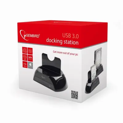 Docking Station Gembird USB 3.0 DD Negro