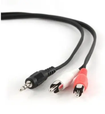 Cable Audio Gembird Conector 3,5 mm RCA 2,5M