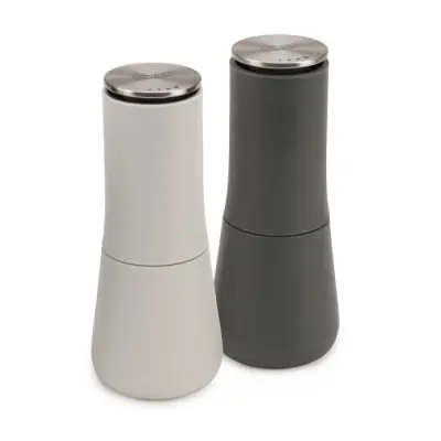 JJ-Set 2 mlinčkov za začimbe Milltop, siv