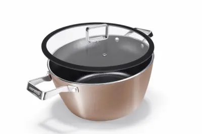 MO-Pot 24 cm, Rose Gold Diamant, indukcijska