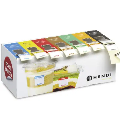 Komplet nalepk za večkratno uporabo za vsak dan v tednu z dozirnikom - Hendi 850305