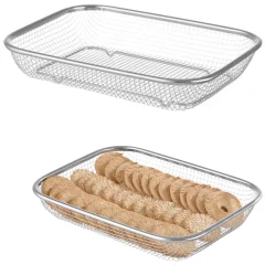 Žičnata košara za serviranje kruha in žemljic 295x220x60 mm - Hendi 425534
