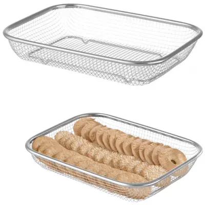 Žičnata košara za serviranje kruha in žemljic 295x220x60 mm - Hendi 425534