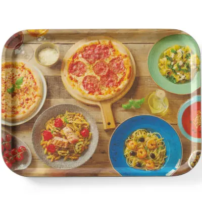 Protizdrsni pladenj za serviranje okusnih pizza testenin 330 x 430 mm - Hendi 508015