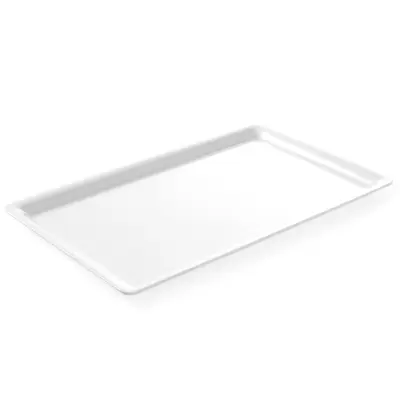 Bife pladenj za hrano iz melamina GN2/4, višina 20mm, bel - Hendi 566053