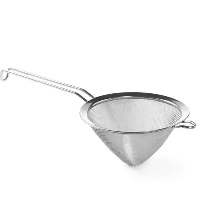 Kitajsko stožčasto sito z gosto jekleno mrežo, premer 180 mm - Hendi 647509